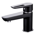 Cersanit S951-048 - Μπαταρία νιπτήρος MILLE 13,4 cm μαύρο + βαλβίδα