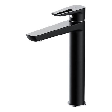 Cersanit S951-356 - Μπαταρία νιπτήρος MILLE 27 cm μαύρο + βαλβίδα