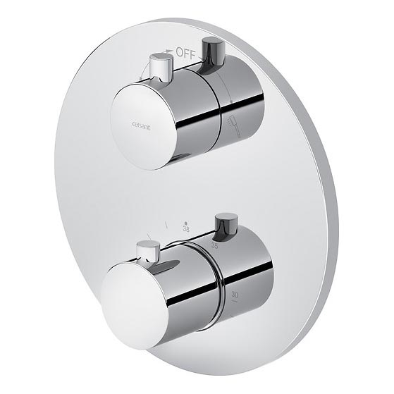 Cersanit S951-564 - Θερμοστατική μπαταρία ντους εντοιχισμού ZEN γυαλιστερό χρώμιο