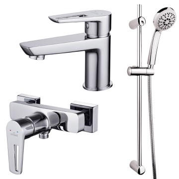 Cersanit S952-004-Σετ μπάνιου με μπαταρία + Βαλβίδα νιπτήρος MILLE γυαλιστερό χρώμιο