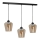 Chandelier on a string SANTIAGO 3xE27/60W/230V brown