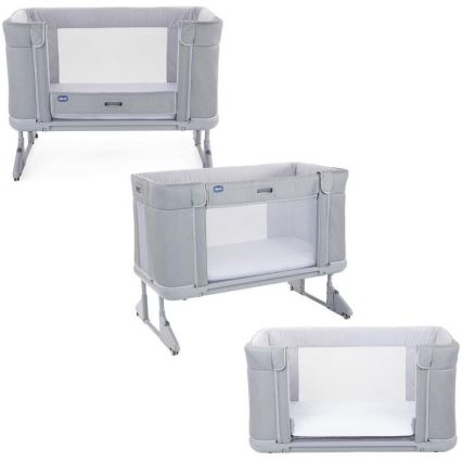 Chicco - Λίκνο - Κούνια μωρού 3σε1 3v1 NEXT2ME FOREVER ανοιχτό γκρι