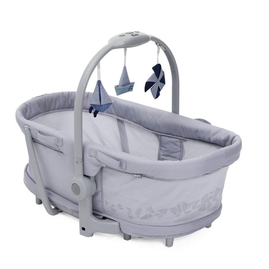 Chicco - Λίκνο - Κούνια μωρού 5σε1 BABY HUG PRO γκρι