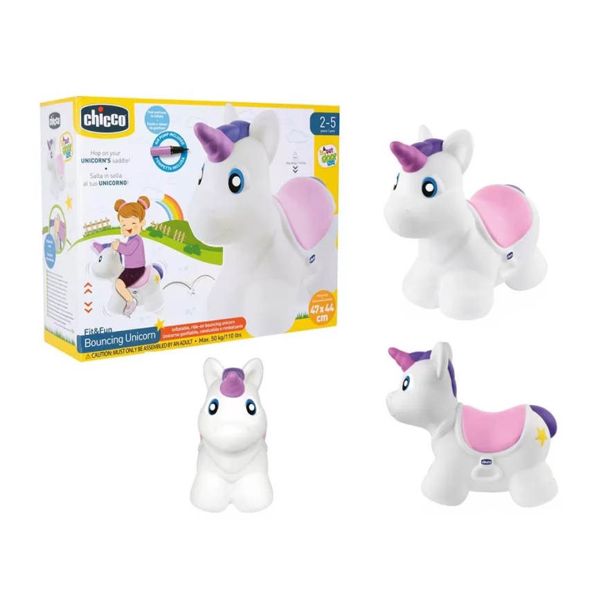 Chicco - Φουσκωτό κουνιστό παιχνίδι UNICORN