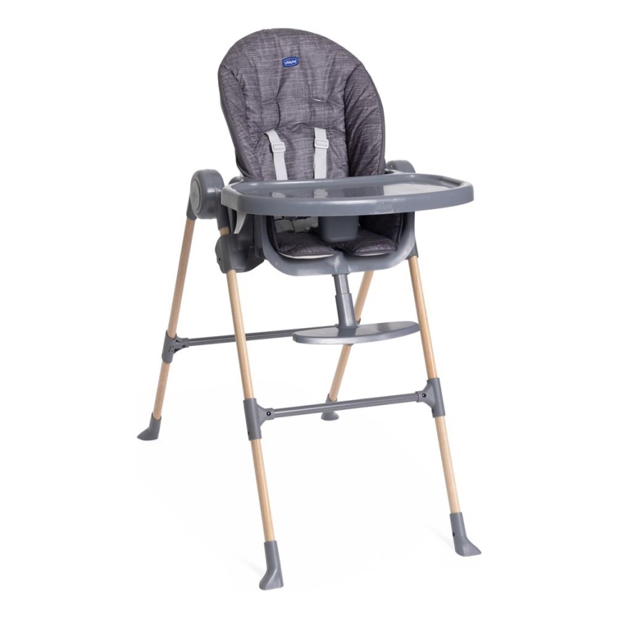 Chicco - Καρεκλάκι φαγητού Polly Essential - γκρι