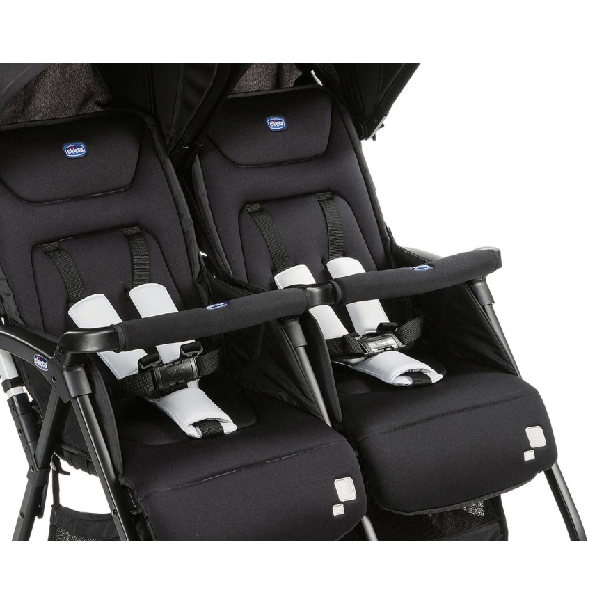 Chicco - Καροτσάκι για twins OHLALA TWIN Black Night μαύρο