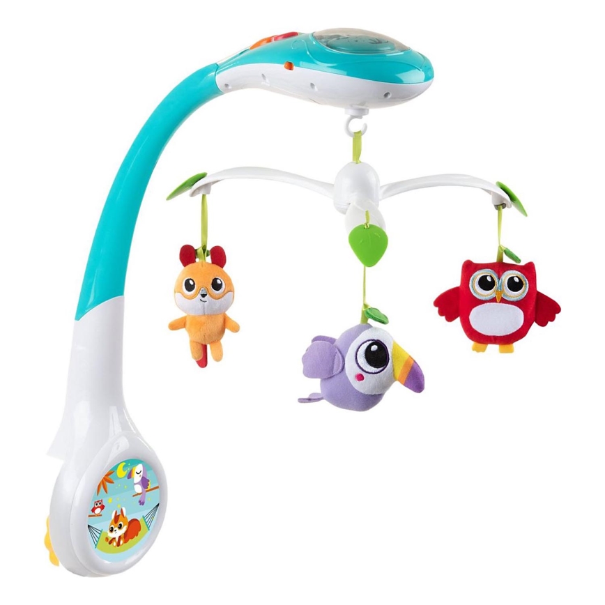 Chicco - Κρεμαστό κούνιας με προτζέκτορα MAGIC FOREST 3xAA