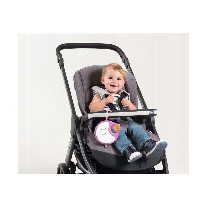 Chicco - Κρεμαστό μουσικό παιχνίδι κούνιας 3σε1 NEXT2DREAMS 3xAA ροζ