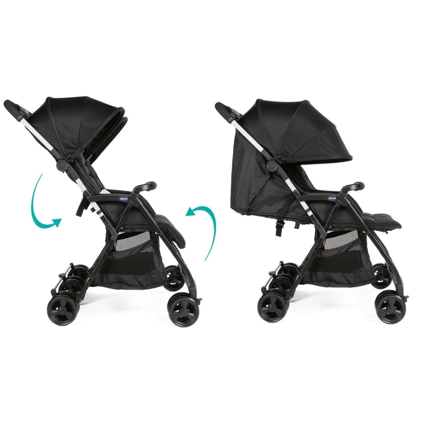 Chicco - Καροτσάκι για twins OHLALA TWIN Black Night μαύρο