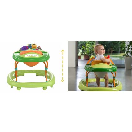 Chicco - Στράτα για μωρά WALKY TALKY 2xAA πράσινο