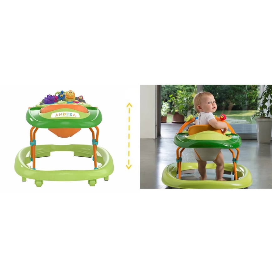 Chicco - Στράτα για μωρά WALKY TALKY 2xAA πράσινο