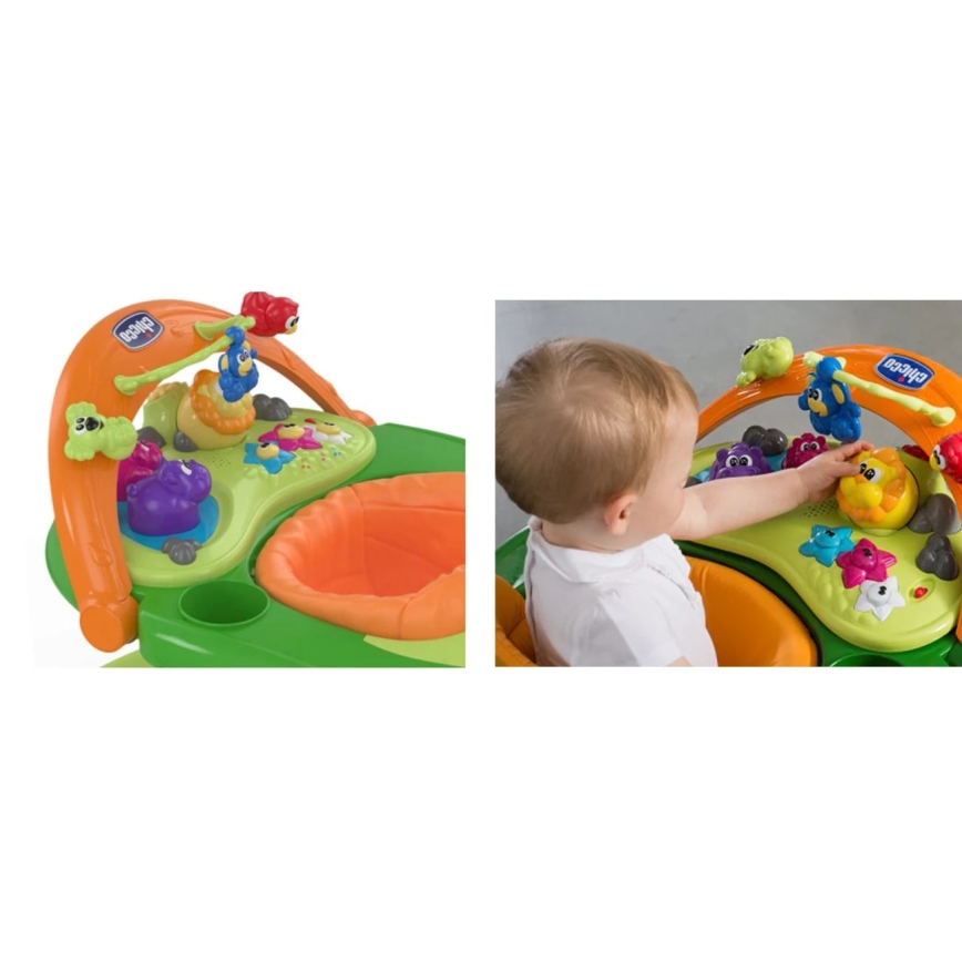 Chicco - Στράτα για μωρά WALKY TALKY 2xAA πράσινο