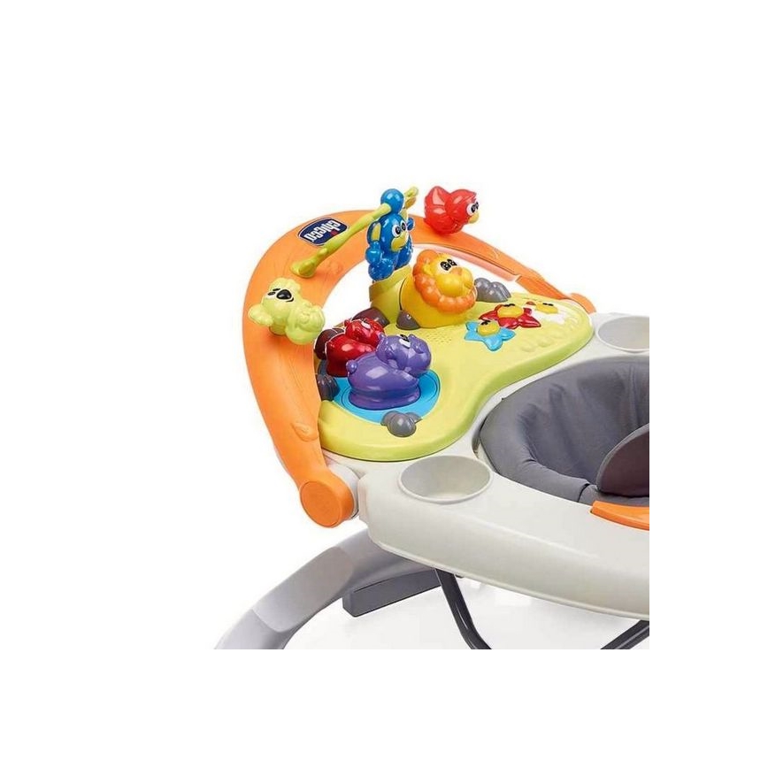 Chicco - Στράτα για μωρά WALKY TALKY 2xAA γκρι