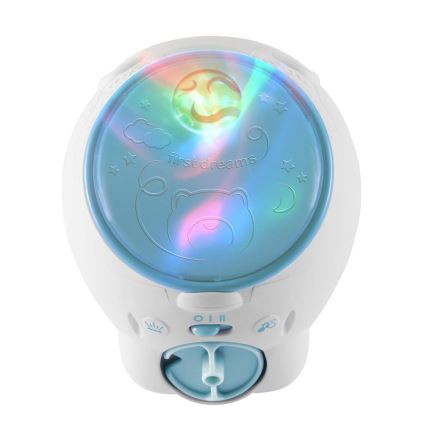 Chicco - Παιδικός προβολέας 2 σε 1 POLAR BEAR 3xAA μπλε