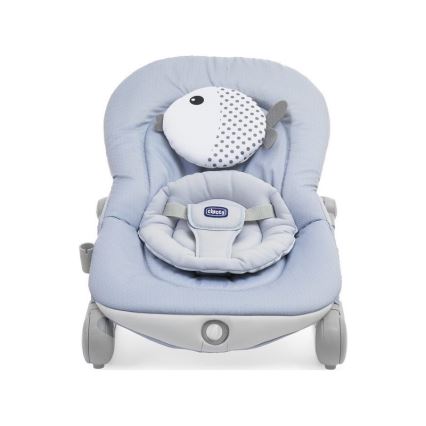 Chicco - Βρεφικό relax με δόνηση με μουσική BALLOON Dots 2xAA + 1xLR20 μπλε