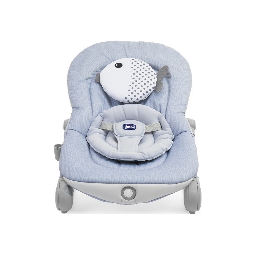 Chicco - Βρεφικό relax με δόνηση με μουσική BALLOON Dots 2xAA + 1xLR20 μπλε