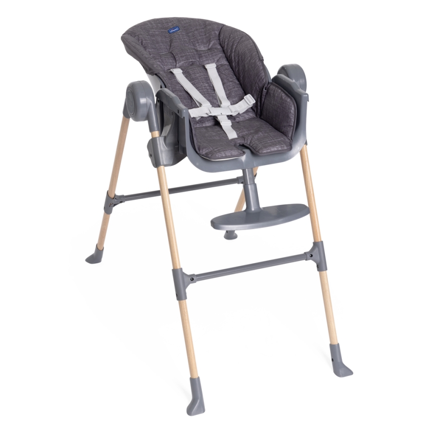 Chicco - Καρεκλάκι φαγητού Polly Essential - γκρι
