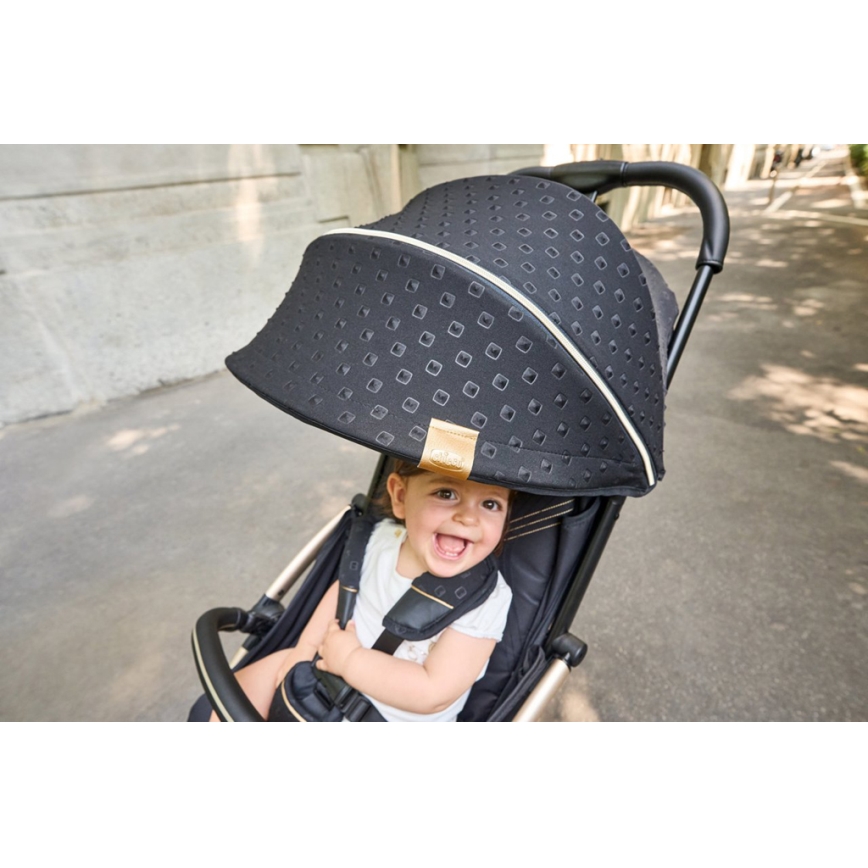 Chicco - Καροτσάκι GOODY XPLUS Black Re_Lux Eco+ + push αυτοκίνητο ALL AROUND