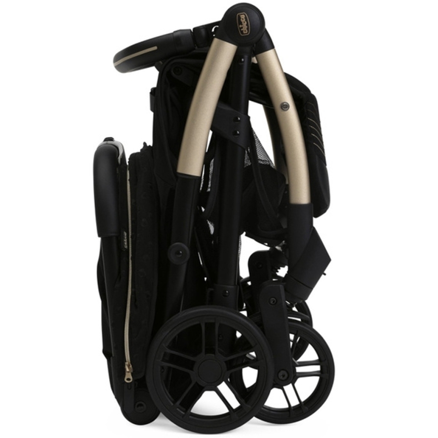 Chicco - Καροτσάκι GOODY XPLUS Black Re_Lux Eco+ + push αυτοκίνητο ALL AROUND