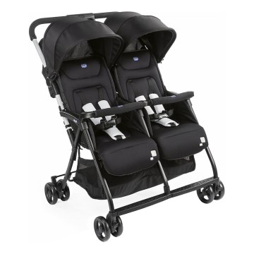 Chicco - Καροτσάκι για twins OHLALA TWIN Black Night μαύρο