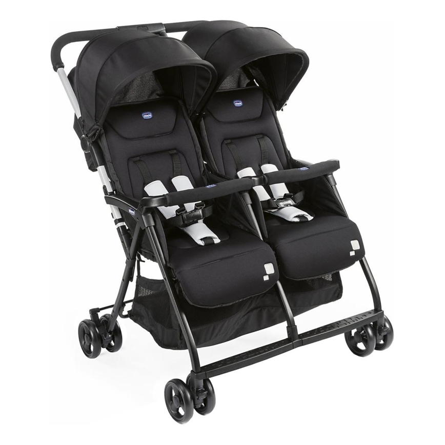 Chicco - Καροτσάκι για twins OHLALA TWIN Black Night μαύρο