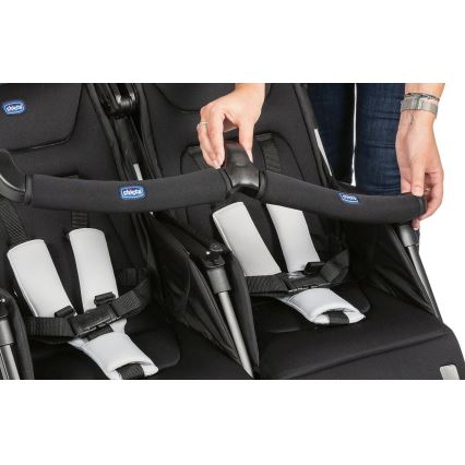 Chicco - Καροτσάκι για twins OHLALA TWIN Black Night μαύρο