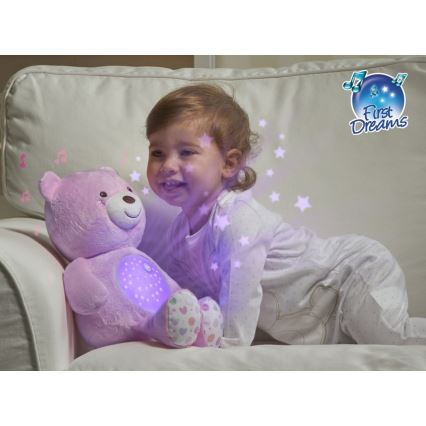 Chicco - Παιχνίδι - Προβολέας με μουσική Γλυκιά Αγκαλιά BABY BEAR 3xAAA ροζ