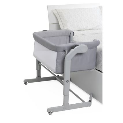 Chicco - Παιδικό κρεβάτι 2 σε 1 NEXT2ME MAGIC EVO ανοιχτό γκρι