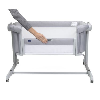 Chicco - Παιδικό κρεβάτι 2 σε 1 NEXT2ME MAGIC EVO ανοιχτό γκρι