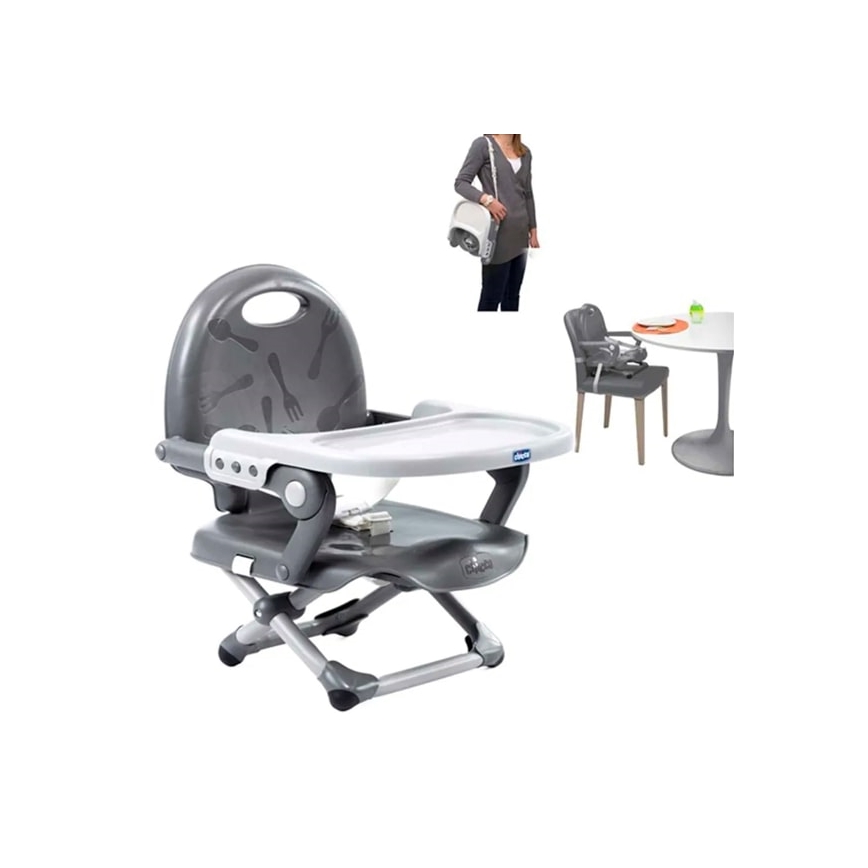 Chicco - Παιδικό φορητό chair booster seat POCKET SNACK γκρι