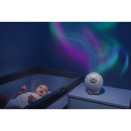 Chicco - Παιδικός προβολέας 2σε1 POLAR BEAR μπεζ