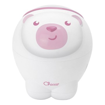 Chicco - Παιδικός προβολέας 2σε1 POLAR BEAR ροζ
