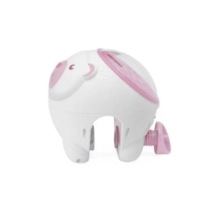 Chicco - Παιδικός προβολέας 2σε1 POLAR BEAR ροζ