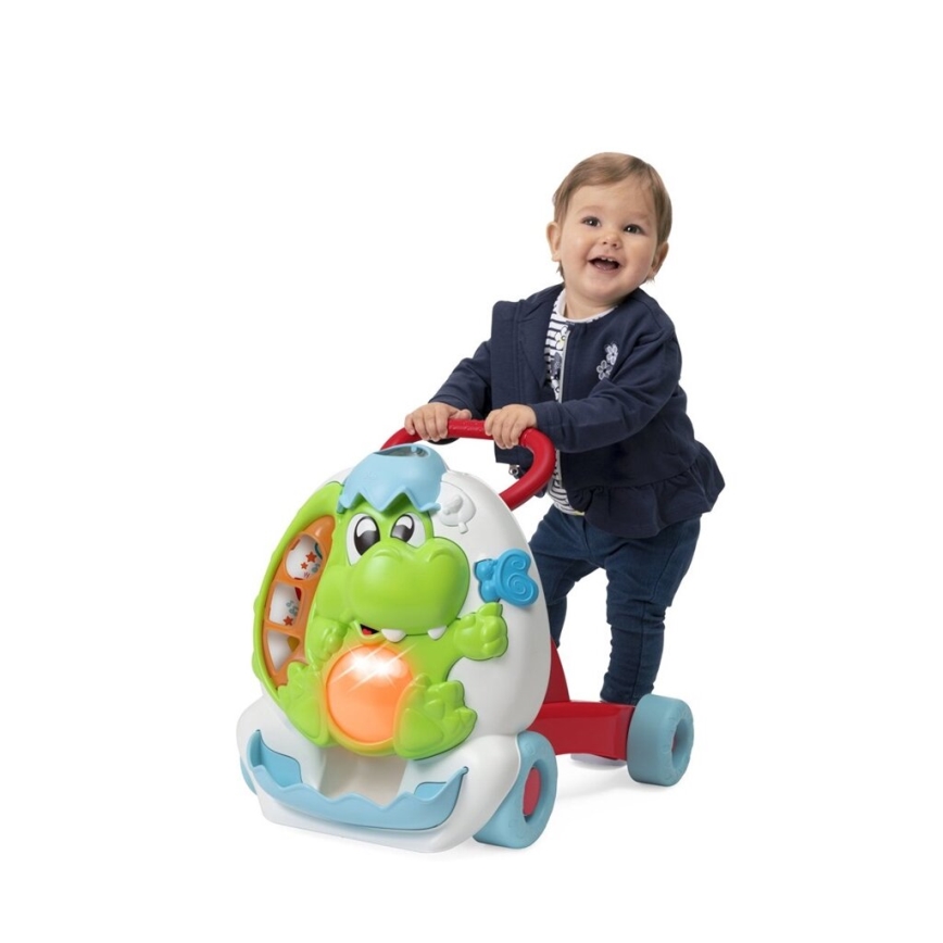 Chicco - Περπατούρα με δραστηριότητες και ήχους 2 σε 1 DINO 2xAA