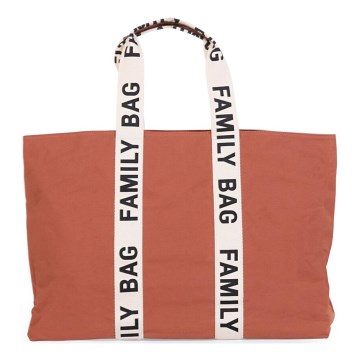Childhome - Σακ βουαγιάζ ταξιδιού FAMILY BAG CANVAS πορτοκαλί