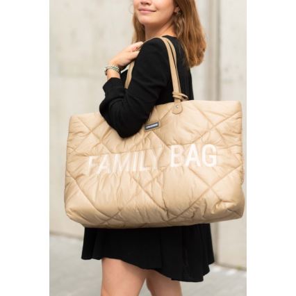Childhome - Σακ βουαγιάζ ταξιδιού FAMILY BAG PUFFERED κρεμ