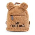 Childhome - Παιδικό σακίδιο MY FIRST BAG καφέ