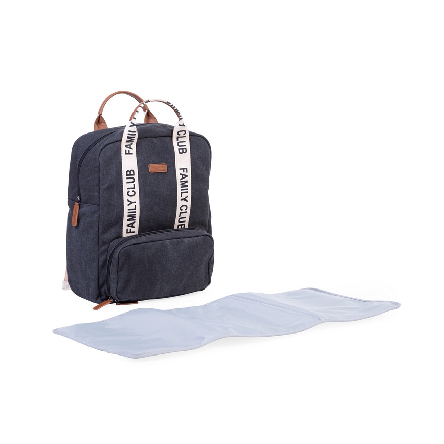 Childhome - Τσάντα-Αλλαξιέρα πλάτης FAMILY CLUB μαύρο