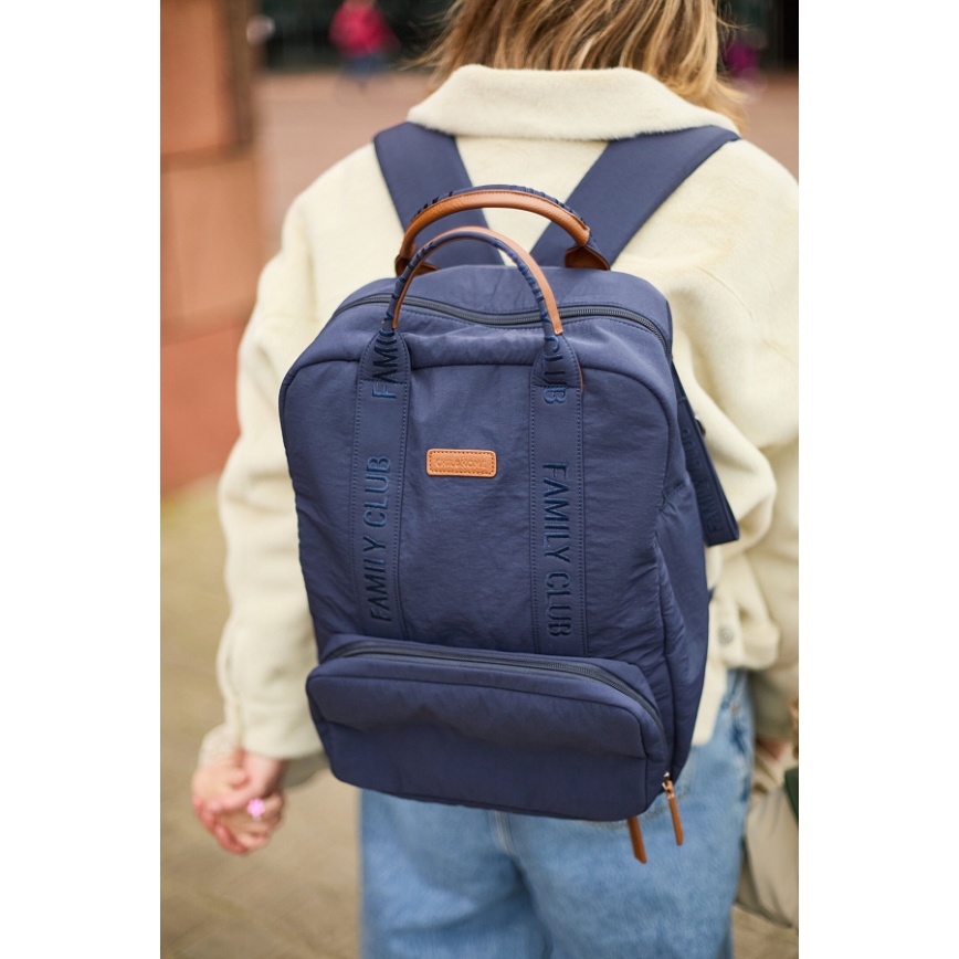 Childhome - Τσάντα-Αλλαξιέρα πλάτης FAMILY CLUB μπλε