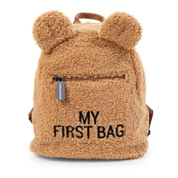 Childhome - Παιδικό σακίδιο MY FIRST BAG καφέ
