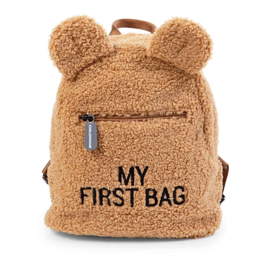 Childhome - Παιδικό σακίδιο MY FIRST BAG καφέ