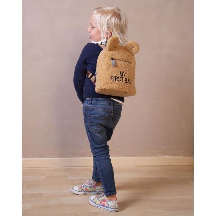 Childhome - Παιδικό σακίδιο MY FIRST BAG καφέ
