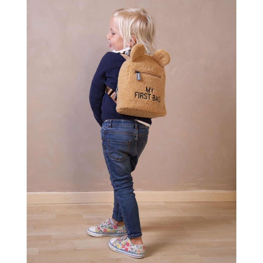 Childhome - Παιδικό σακίδιο MY FIRST BAG καφέ