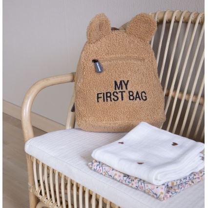 Childhome - Παιδικό σακίδιο MY FIRST BAG καφέ
