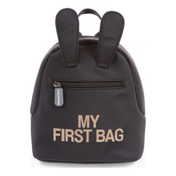 Childhome - Παιδικό σακίδιο MY FIRST BAG μαύρο