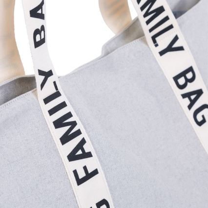 Childhome - Σακ βουαγιάζ ταξιδιού FAMILY BAG CANVAS λευκό