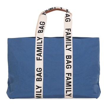 Childhome - Σακ βουαγιάζ ταξιδιού FAMILY BAG CANVAS μπλε