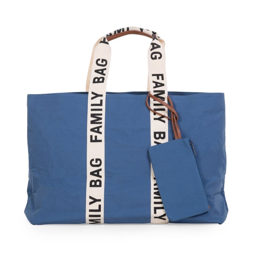 Childhome - Σακ βουαγιάζ ταξιδιού FAMILY BAG CANVAS μπλε