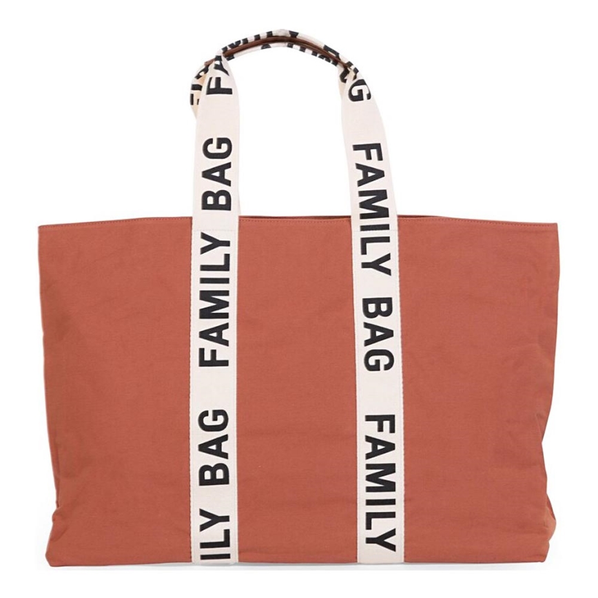 Childhome - Σακ βουαγιάζ ταξιδιού FAMILY BAG CANVAS πορτοκαλί