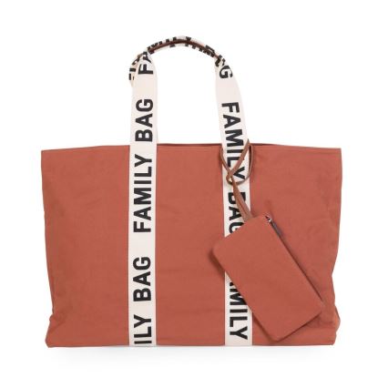 Childhome - Σακ βουαγιάζ ταξιδιού FAMILY BAG CANVAS πορτοκαλί